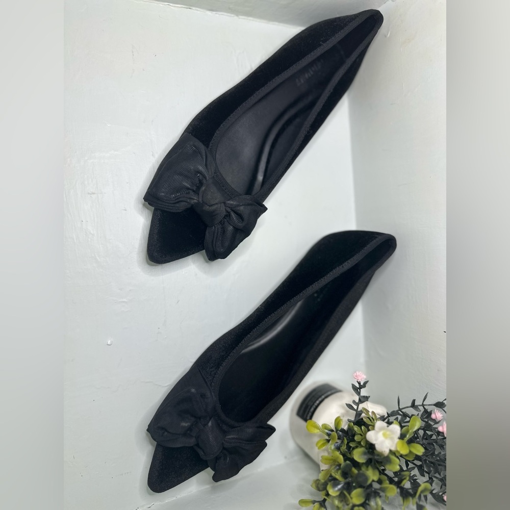 Old Navy Black Bow Flats